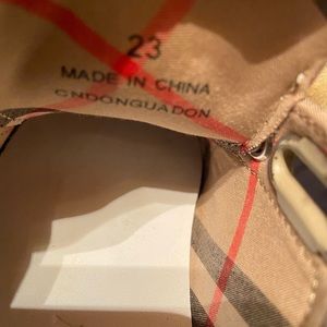 AUTHENTIC Burberry shoes and shirt Bundle